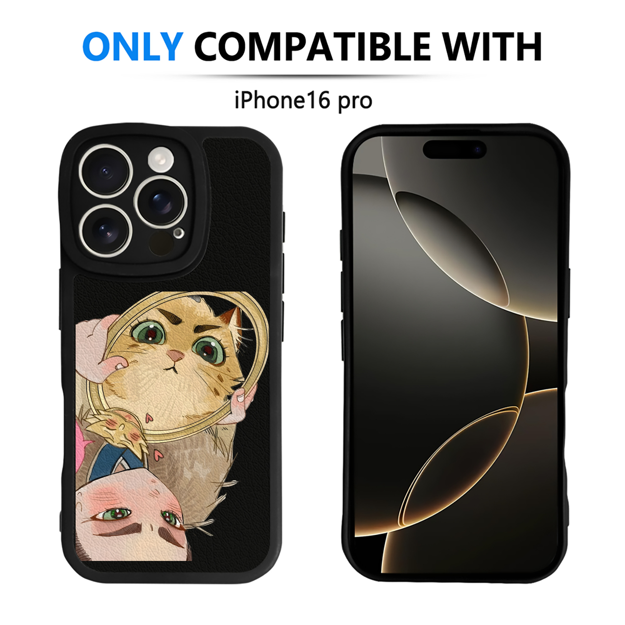 （画像用） Ne Zha 2 ナタ 魔童の大暴れ 【iPhone 16シリーズ対応】シリコンスマホケース（レザー調） 材質：シリコン